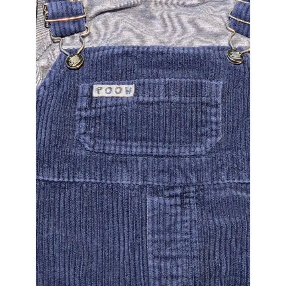 Vintage Y2K Winnie The Pooh & Tigger Baseketball Corduroy Overalls & Shirt 24M